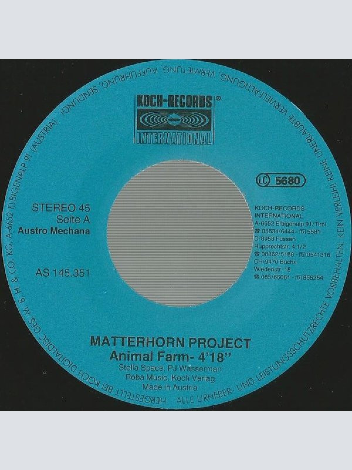 Vinyl / Matterhorn Project - Animal Farm