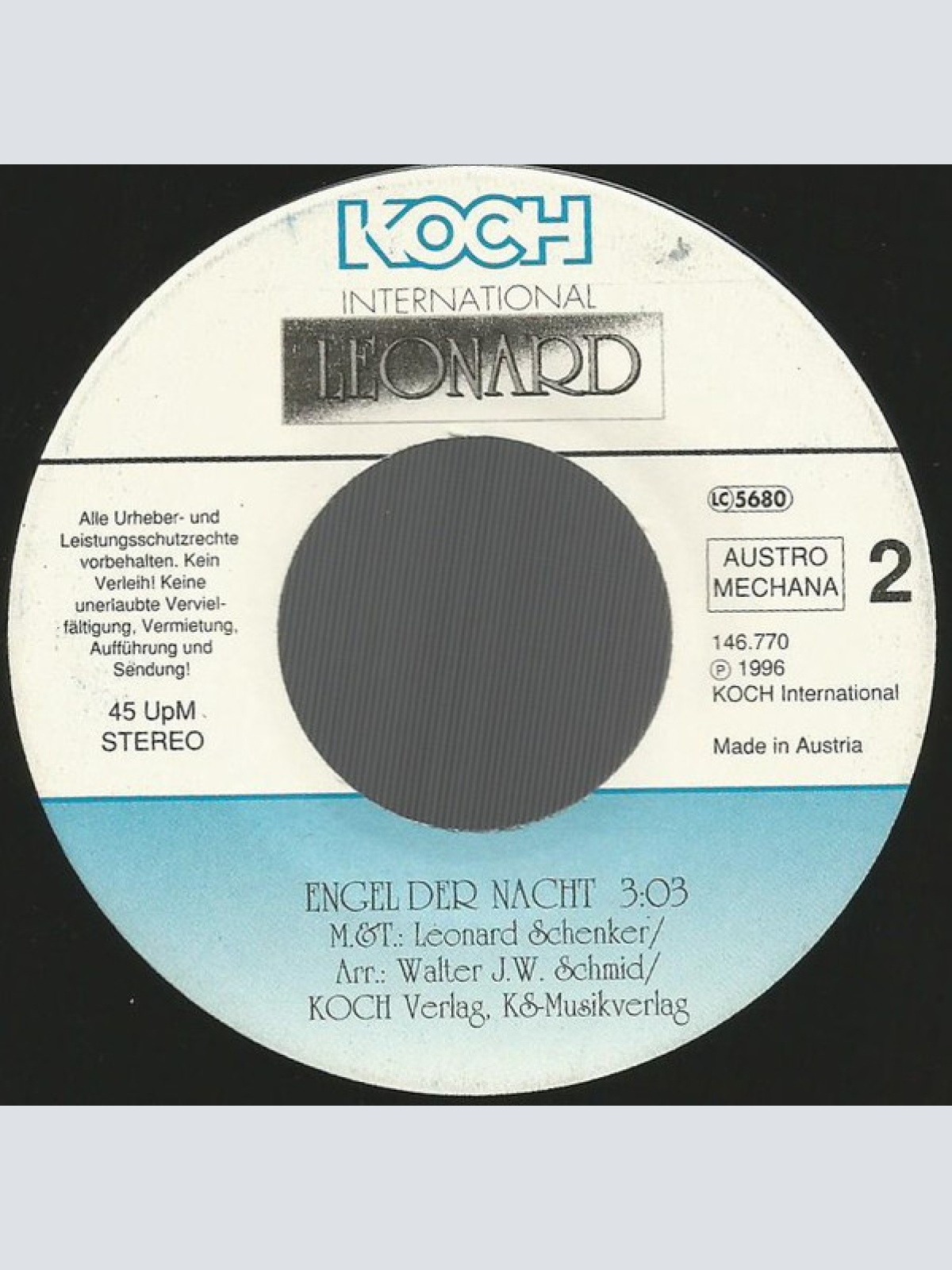 Vinyl / Leonard - Nur Die Liebe Macht Uns Reich