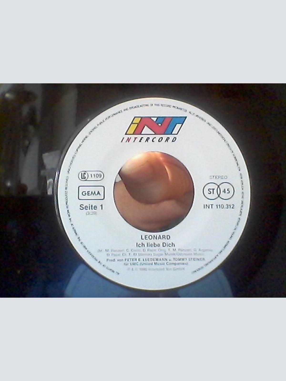 Vinyl / Leonard - Ich Liebe Dich