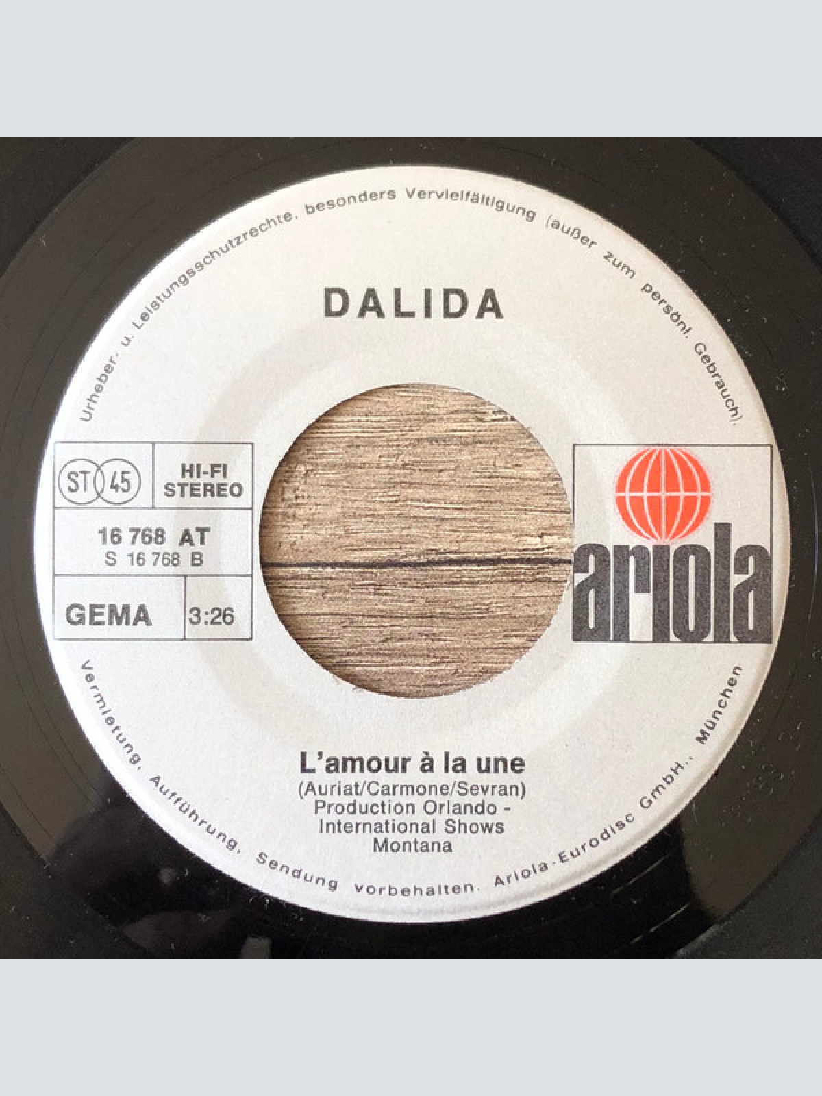 Vinyl / Dalida - J'Attendrai