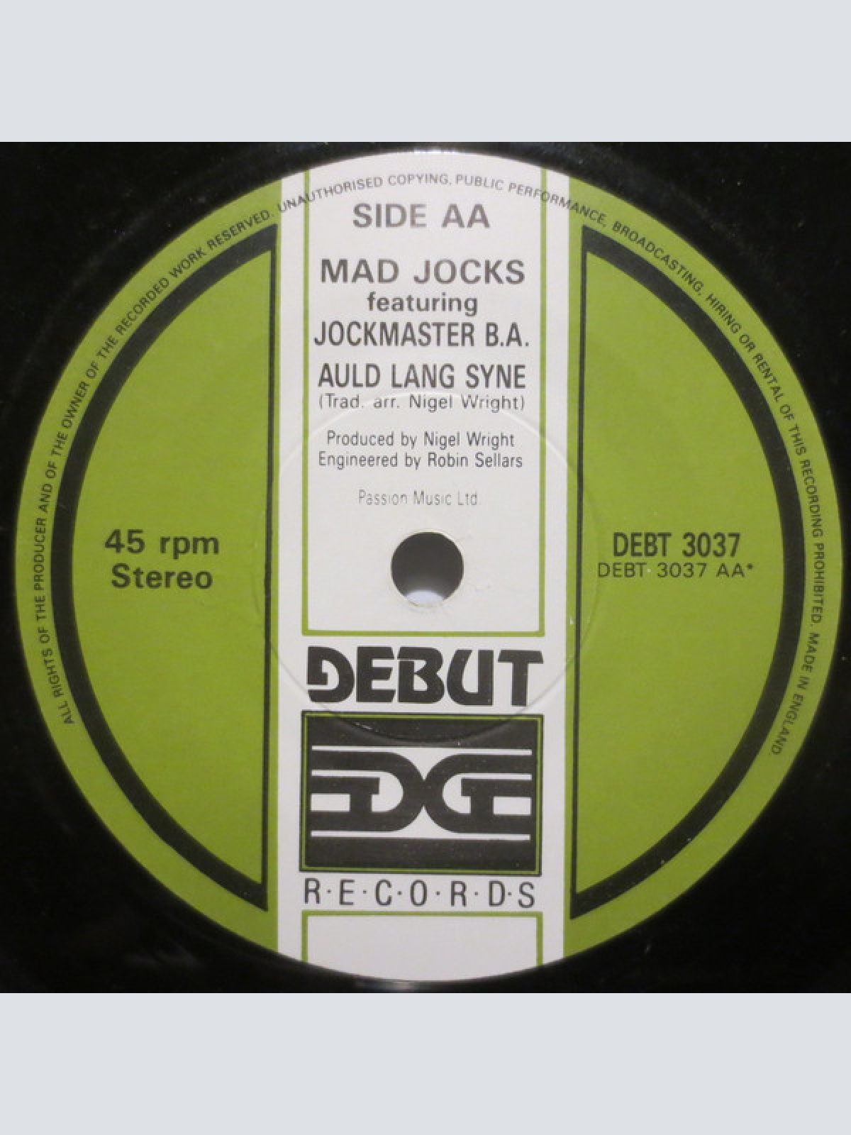 Vinyl / Mad Jocks Featuring Jockmaster B.A. - Jock Mix 1