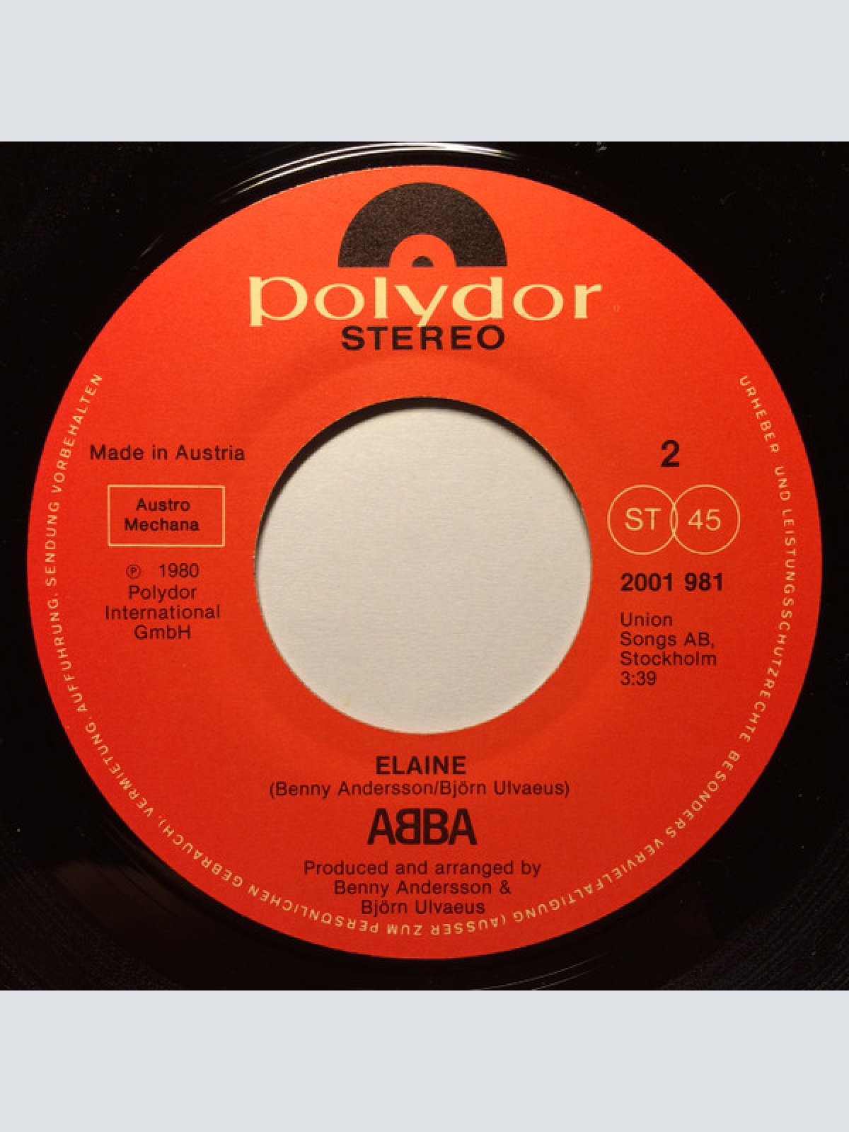 Vinyl / ABBA®* - The Winner Takes It All / Elaine