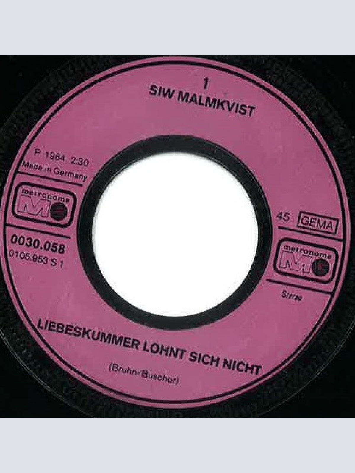 Vinyl / Siw Malmkvist - Liebeskummer Lohnt Sich Nicht