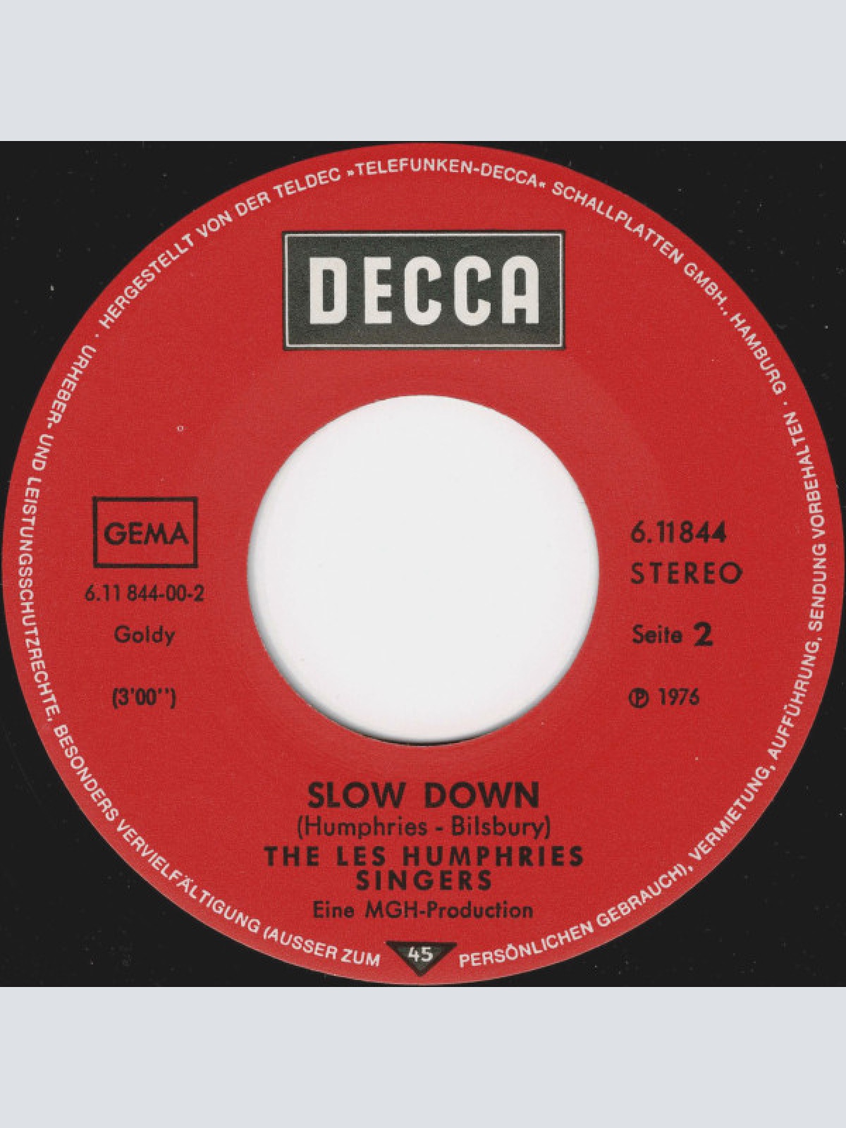 Vinyl / The Les Humphries Singers* - Sing Sang Song