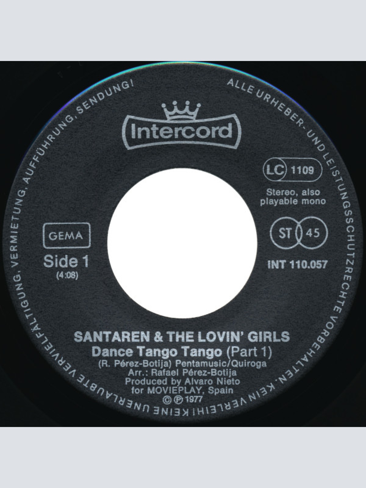 Vinyl / Santaren & The Lovin' Girls - Dance Tango Tango