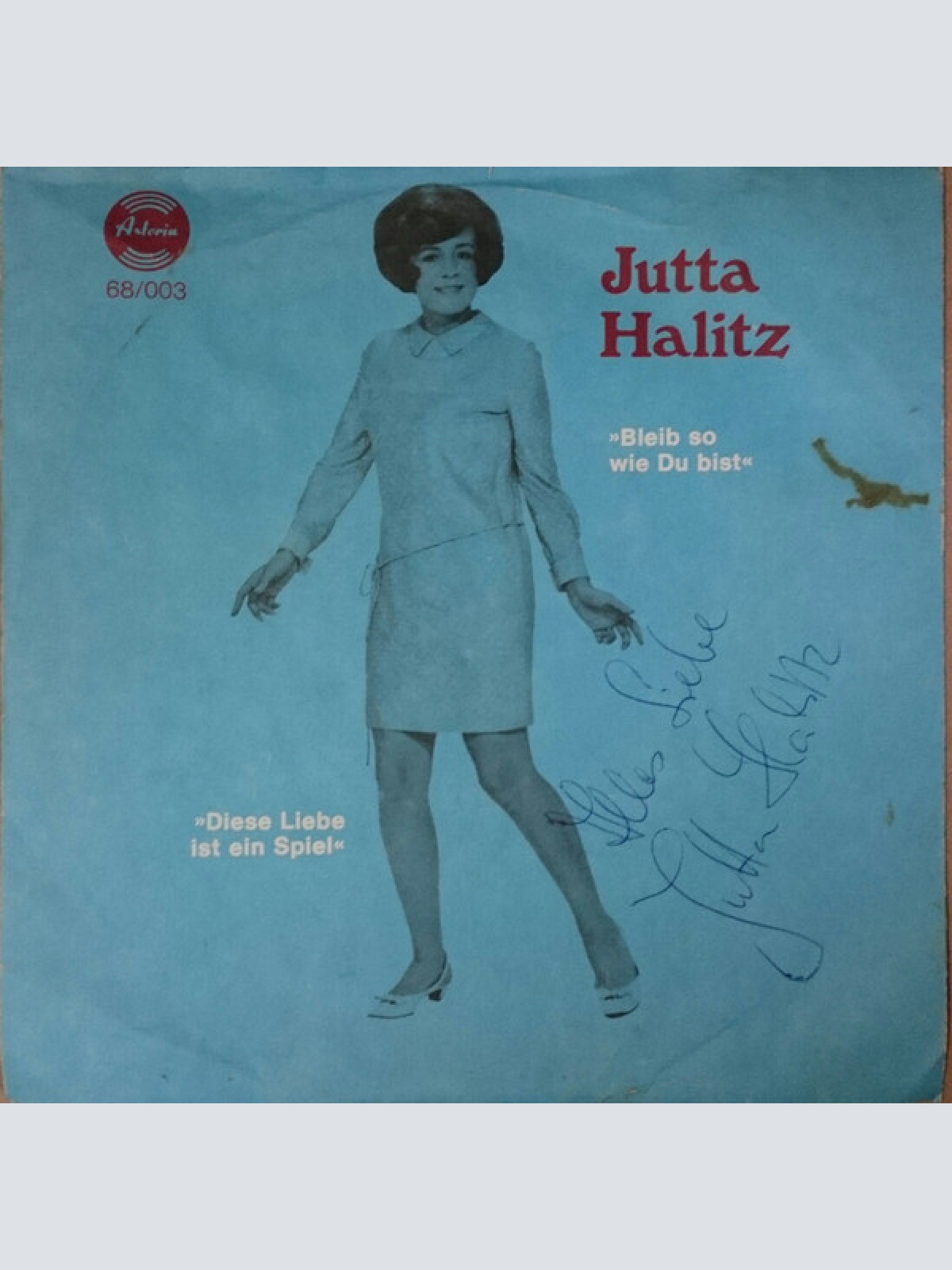 Vinyl / Jutta Halitz - Diese Liebe Ist Ein Spiel / Bleib So Wie Du Bist