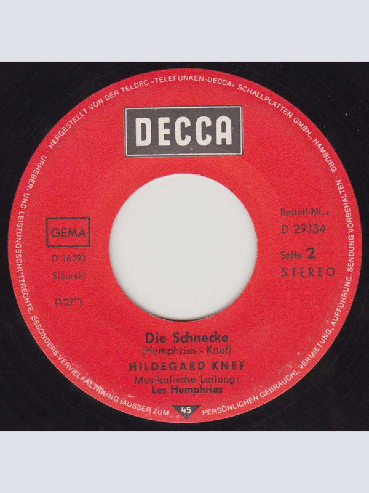 Vinyl / Hilde Knef* - Nur Mit Dir