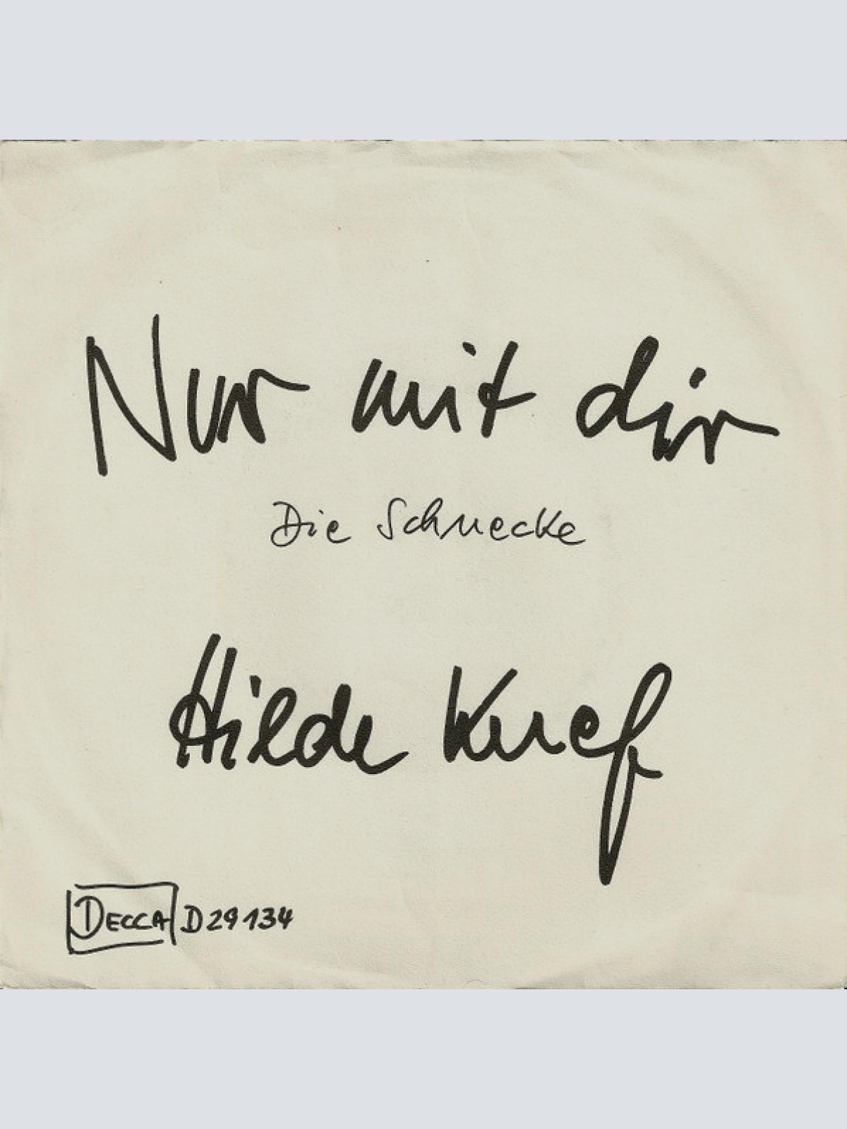 Vinyl / Hilde Knef* - Nur Mit Dir