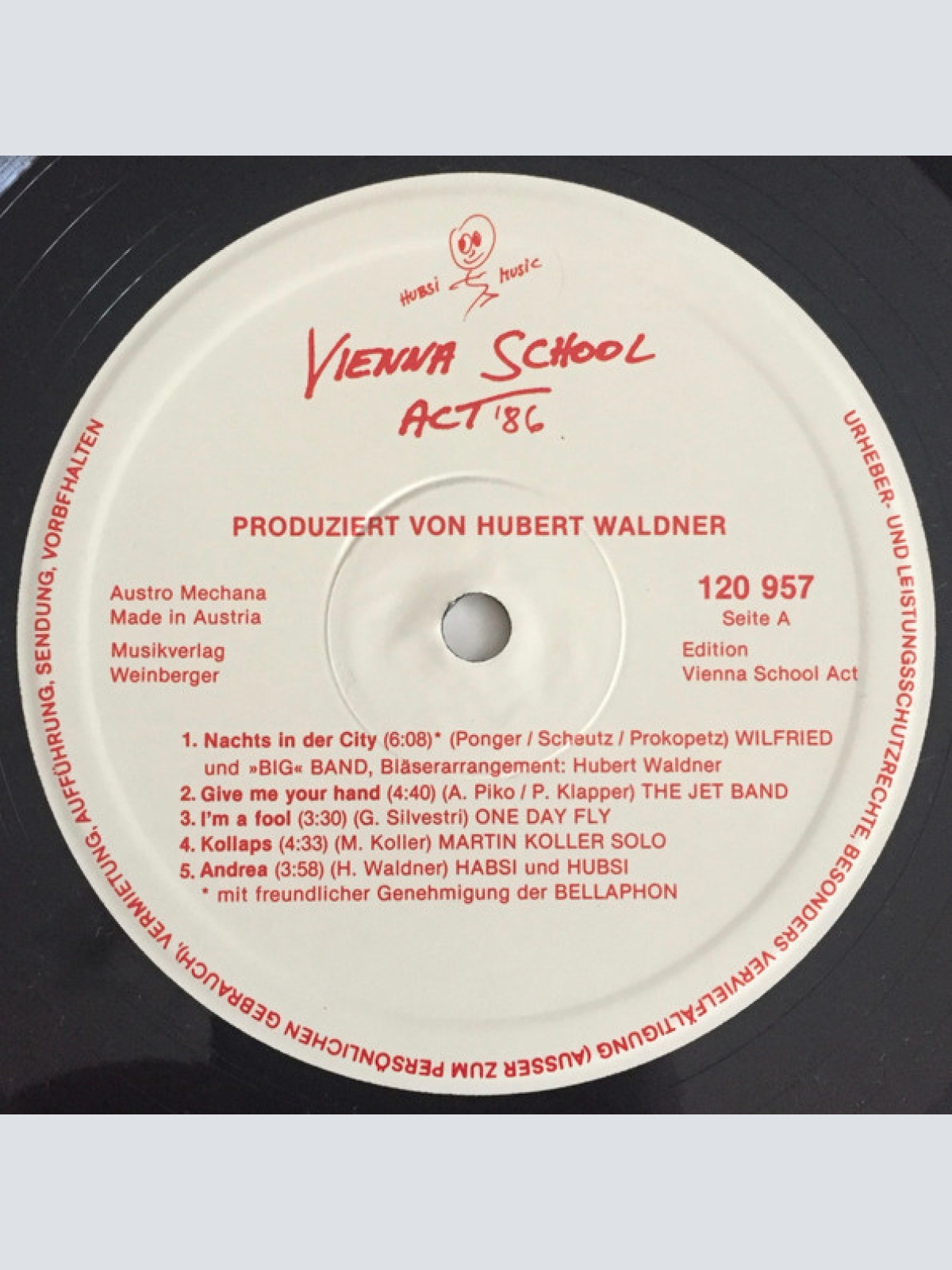 Vinyl / Various - Vienna School Act '86 - Live