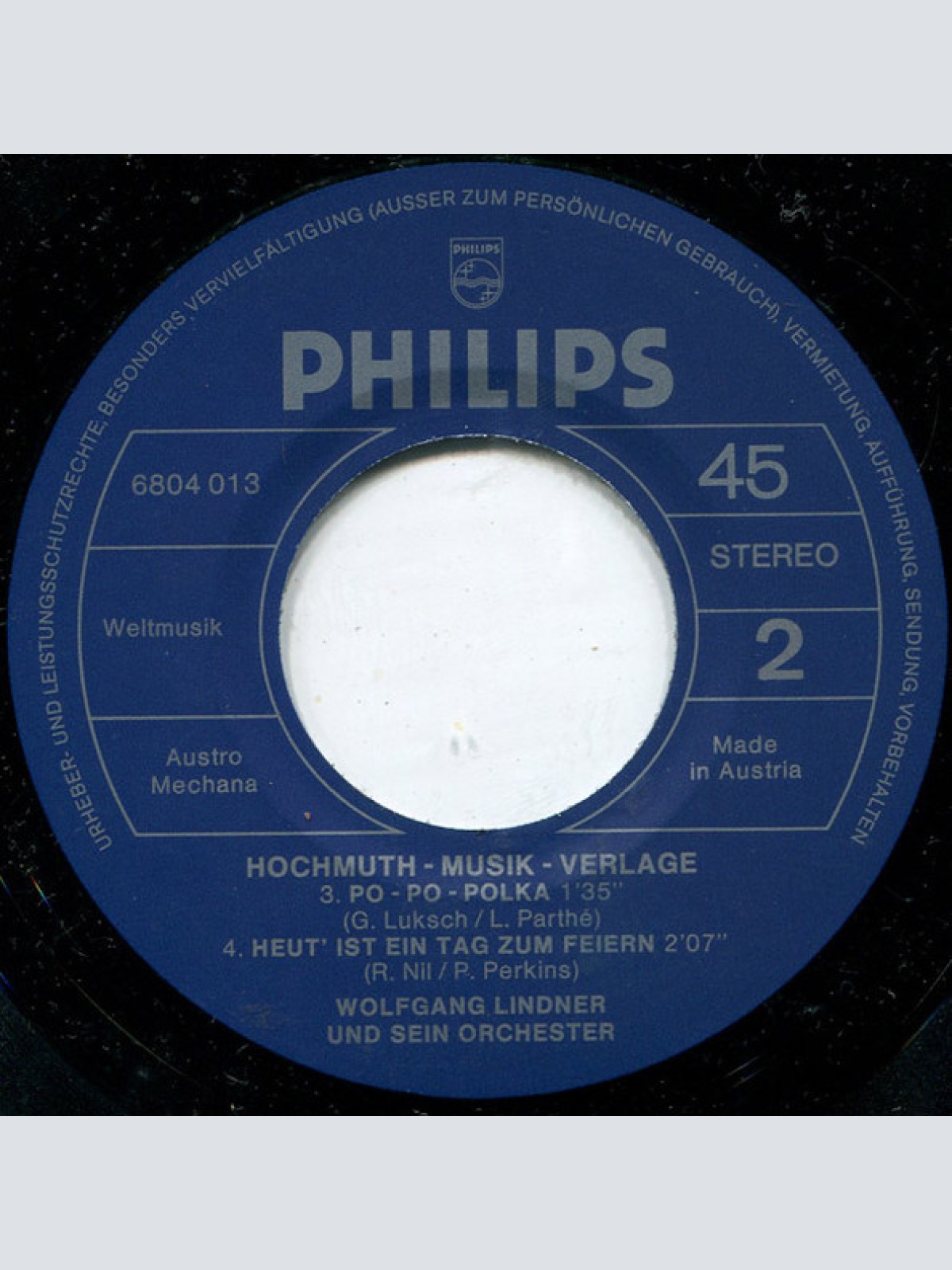 Vinyl / Wolfgang Lindner Und Sein Orchester* - Hochmuth-Musik-Verlage