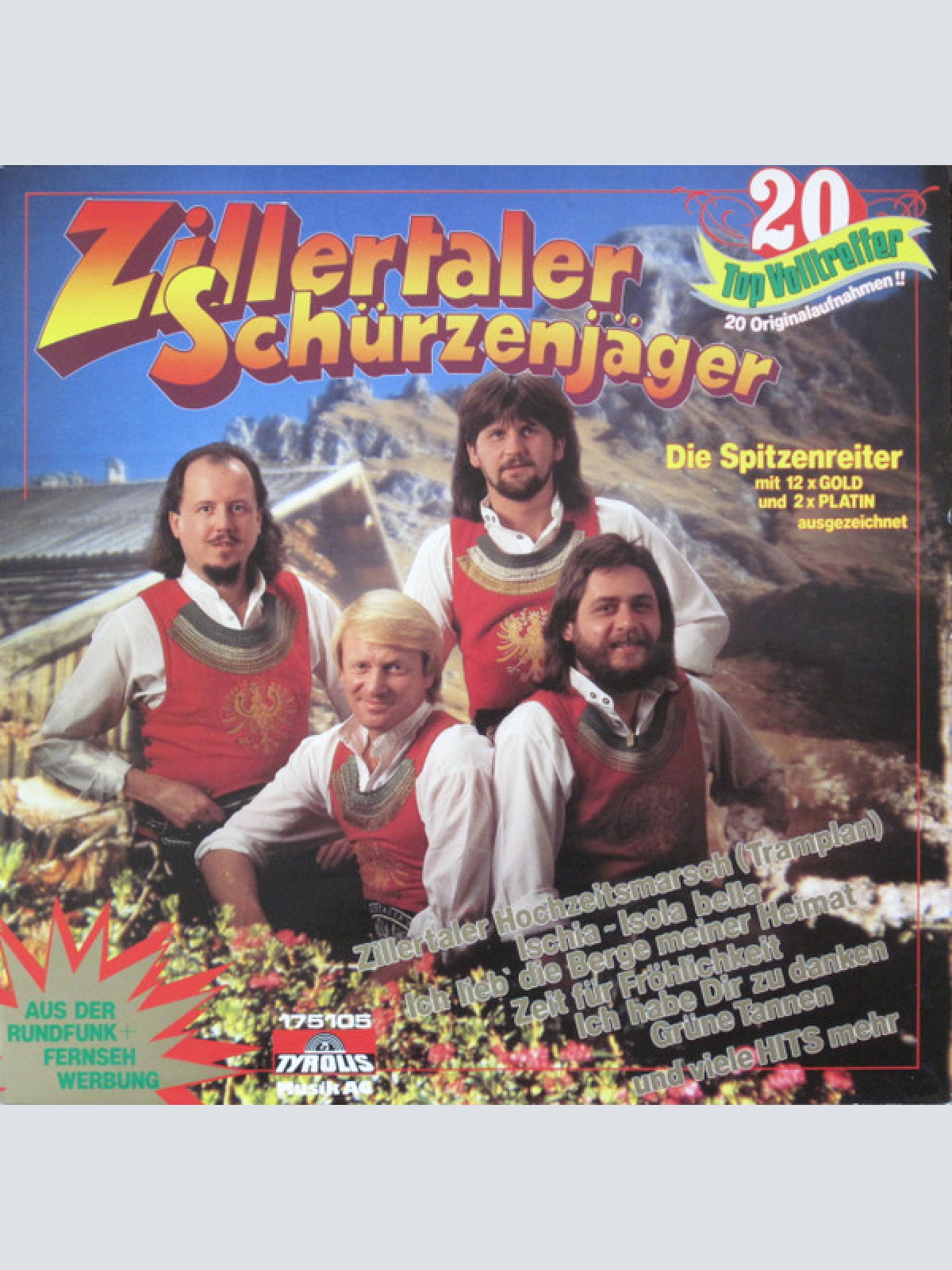 Vinyl / Zillertaler Schürzenjäger - Zillertaler Schürzenjäger - 20 Top Volltreffer