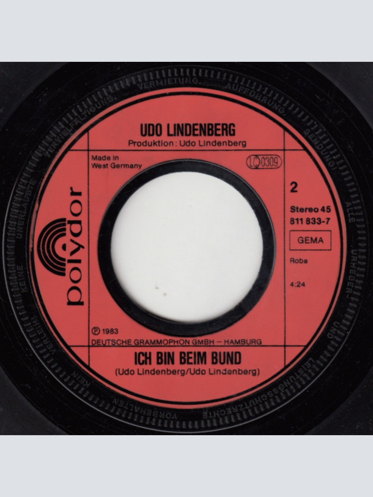 Vinyl / Udo Lindenberg Und Das Panikorchester - Du Knallst In Mein Leben / Ich Bin Beim Bund