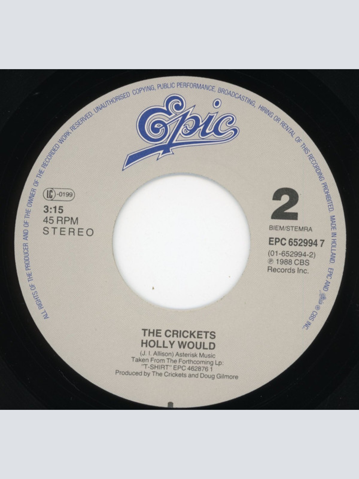 Vinyl / The Crickets (2) - T-Shirt