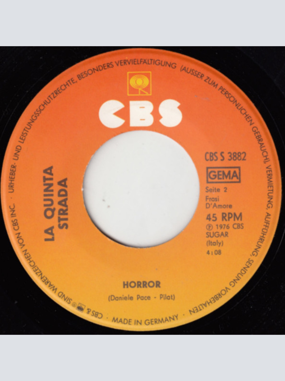 Vinyl / La Quinta Strada - She