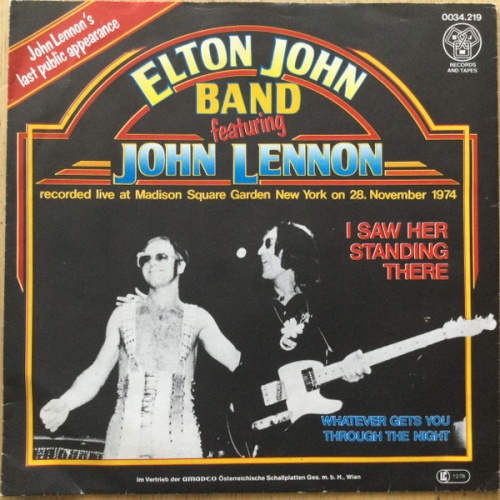 Vinyl / Elton John Band Featuring John Lennon - I Saw Her Standing There