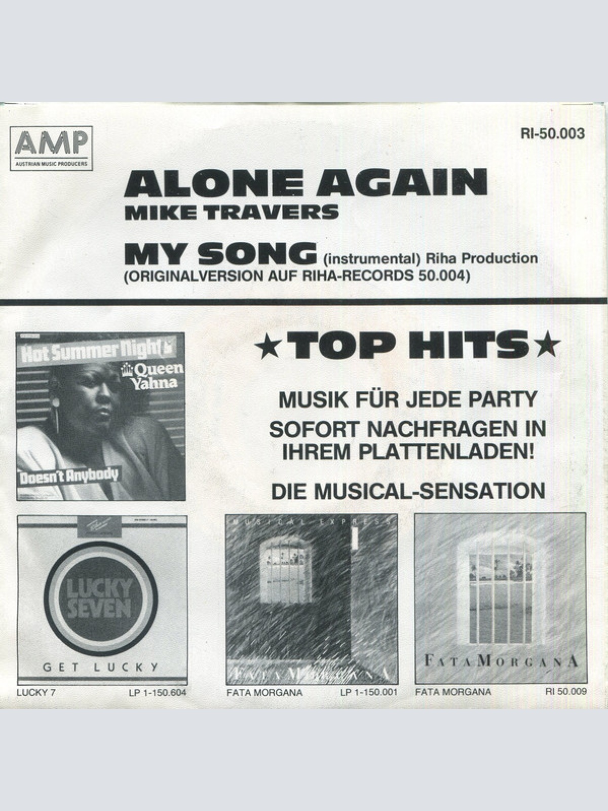 Vinyl / Mike Travers - Alone Again