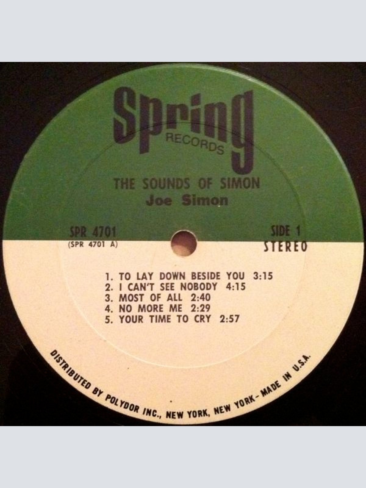 Vinyl / Joe Simon - The Sounds Of Simon
