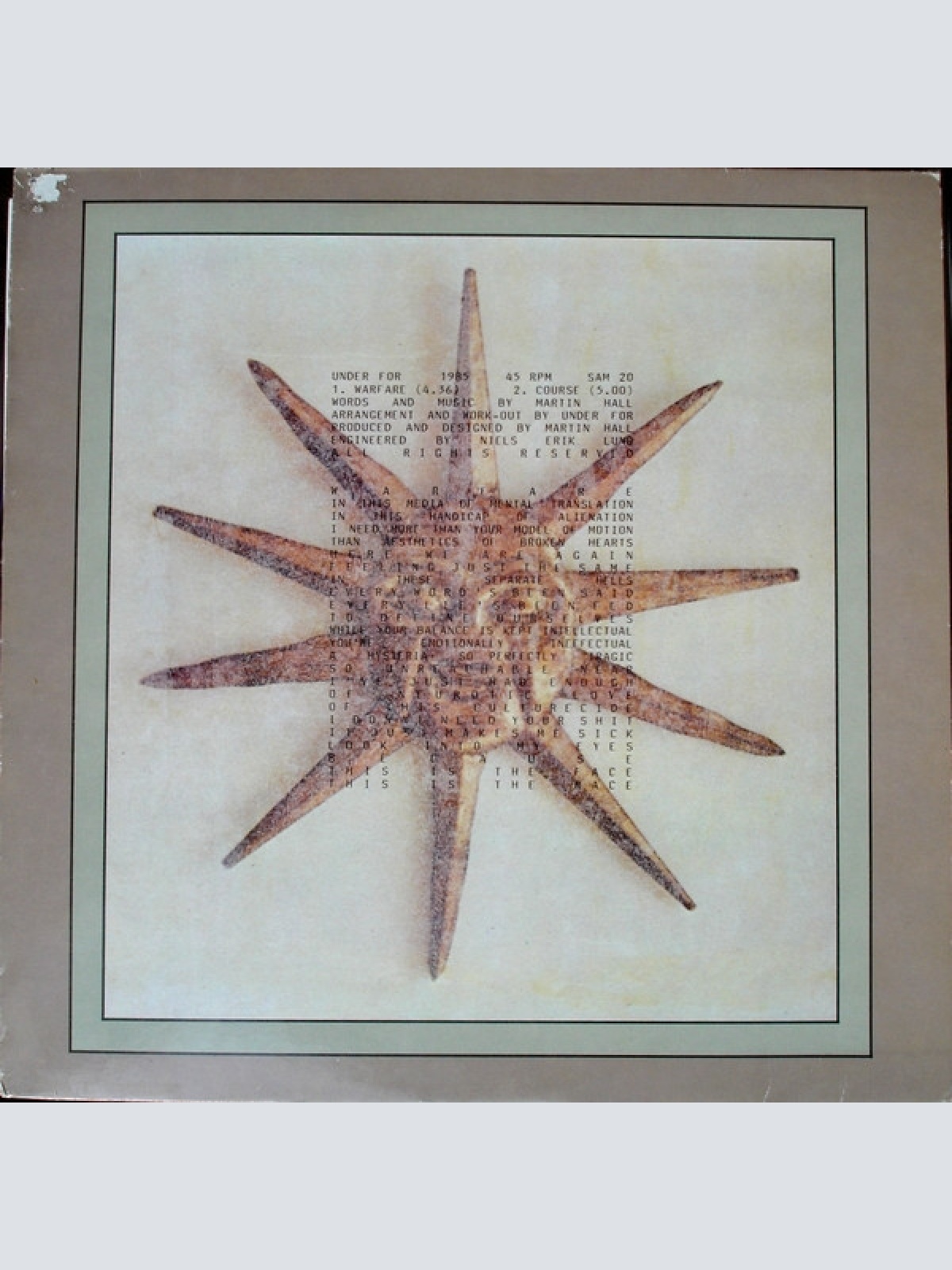 Vinyl / Under For - Warfare