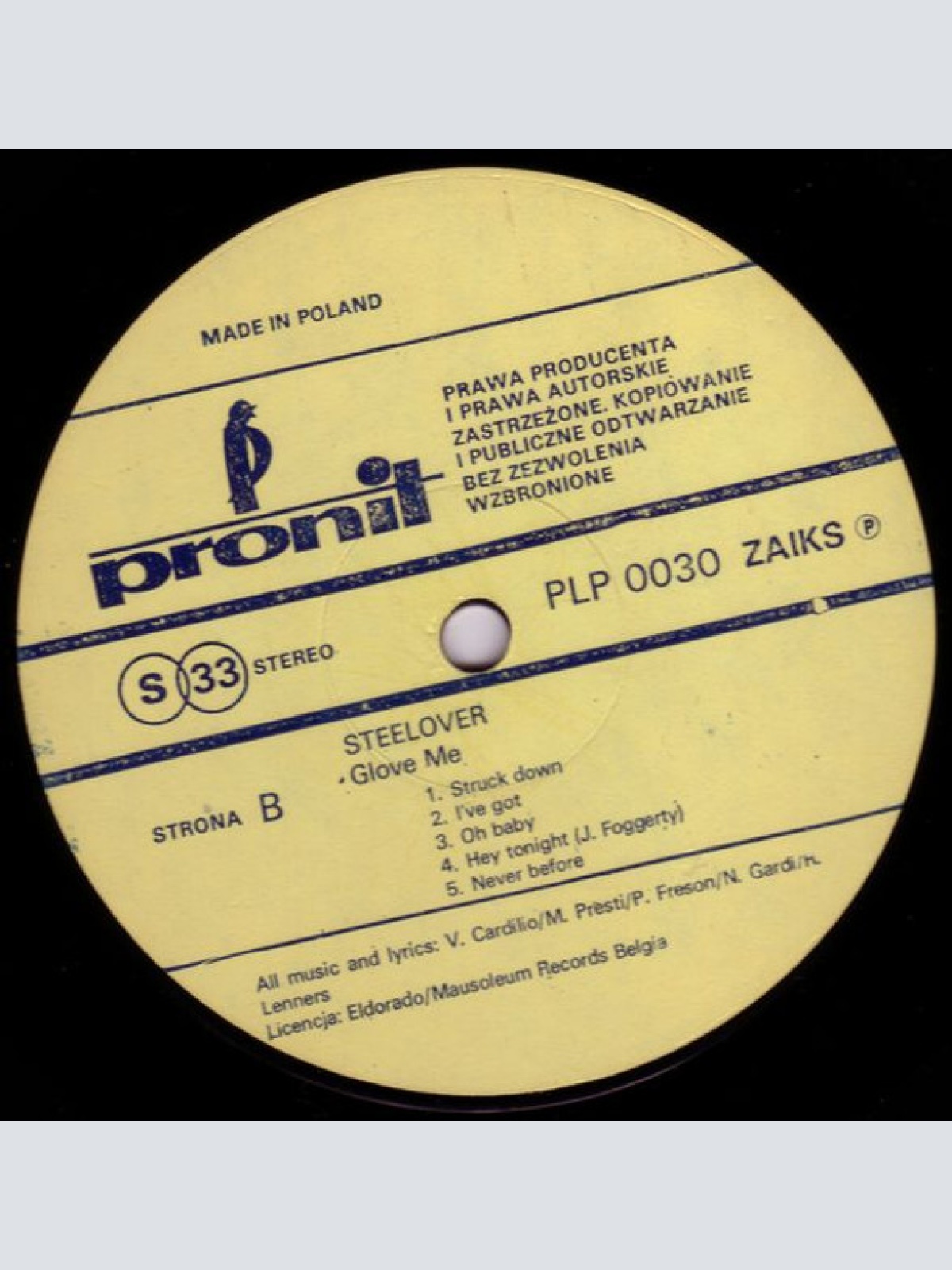 Vinyl / Steelover - Glove Me