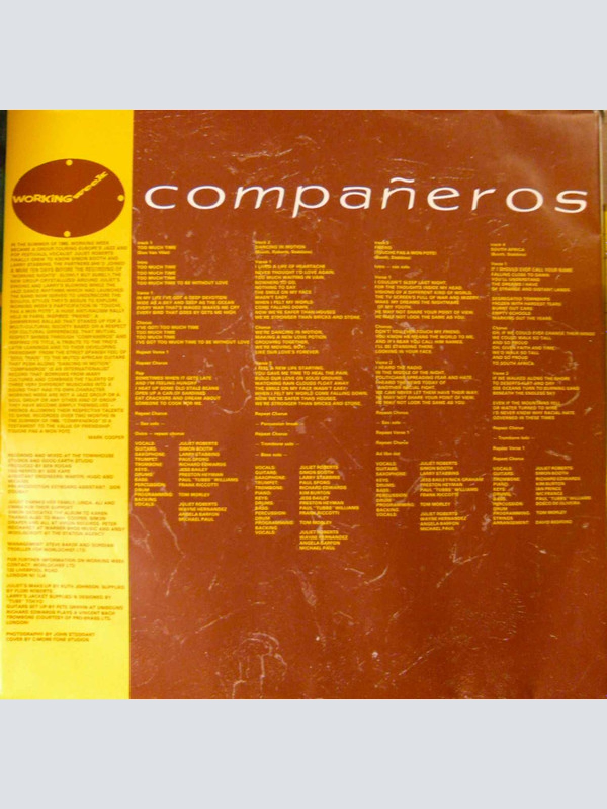 Vinyl / Working Week - Compañeros