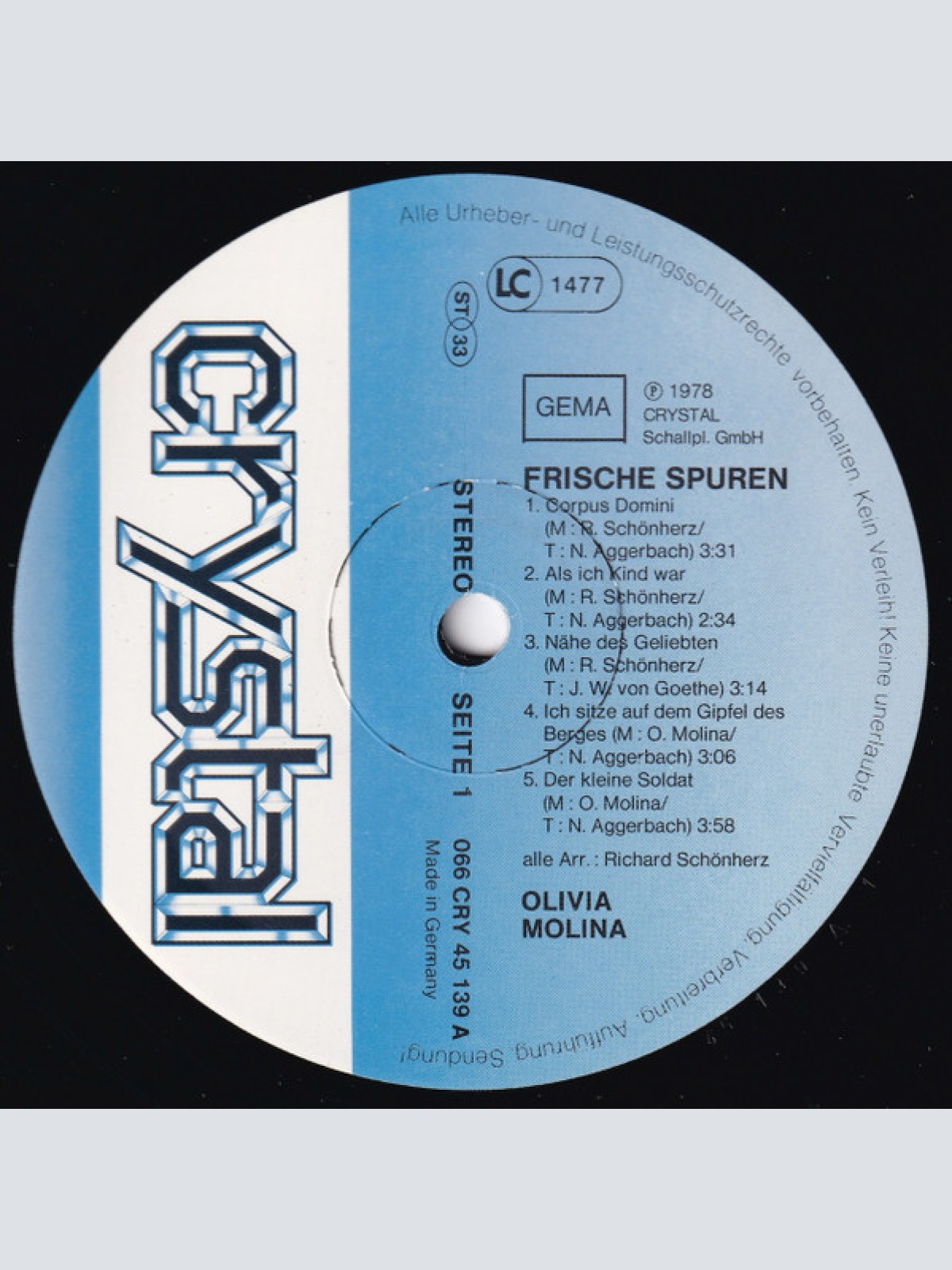 Vinyl / Olivia Molina - Frische Spuren
