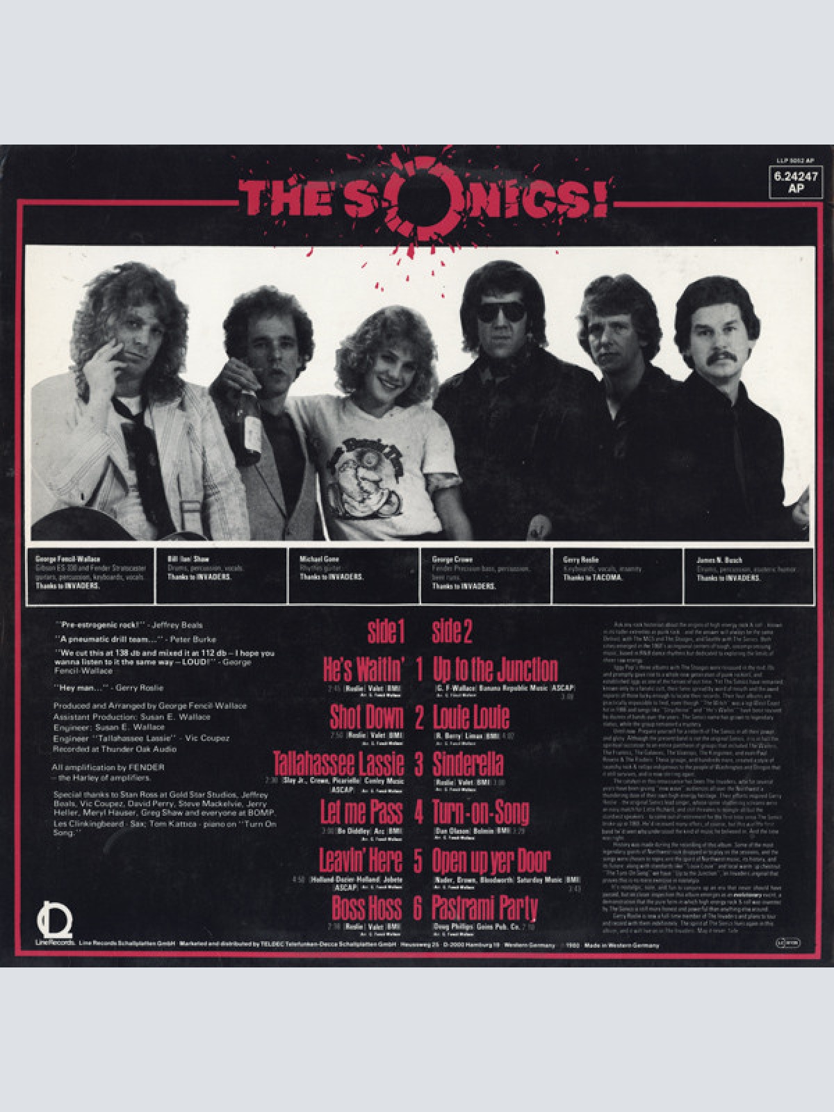 Vinyl / The Sonics - Sinderella