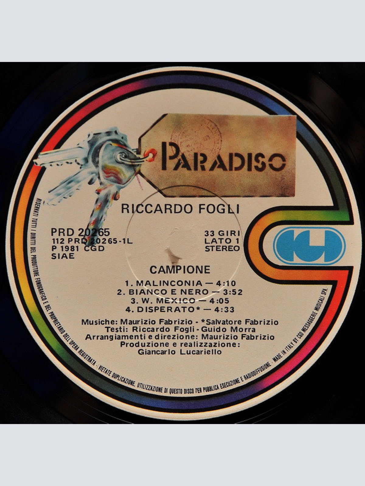 Vinyl / Riccardo Fogli - Campione