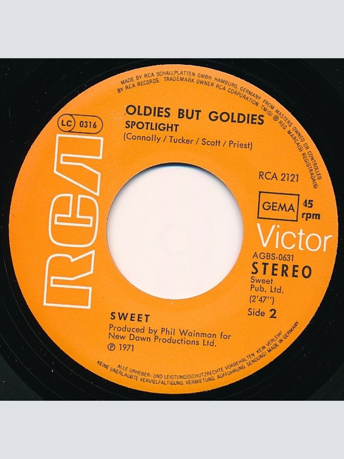 Vinyl / The Sweet - Alexander Graham Bell