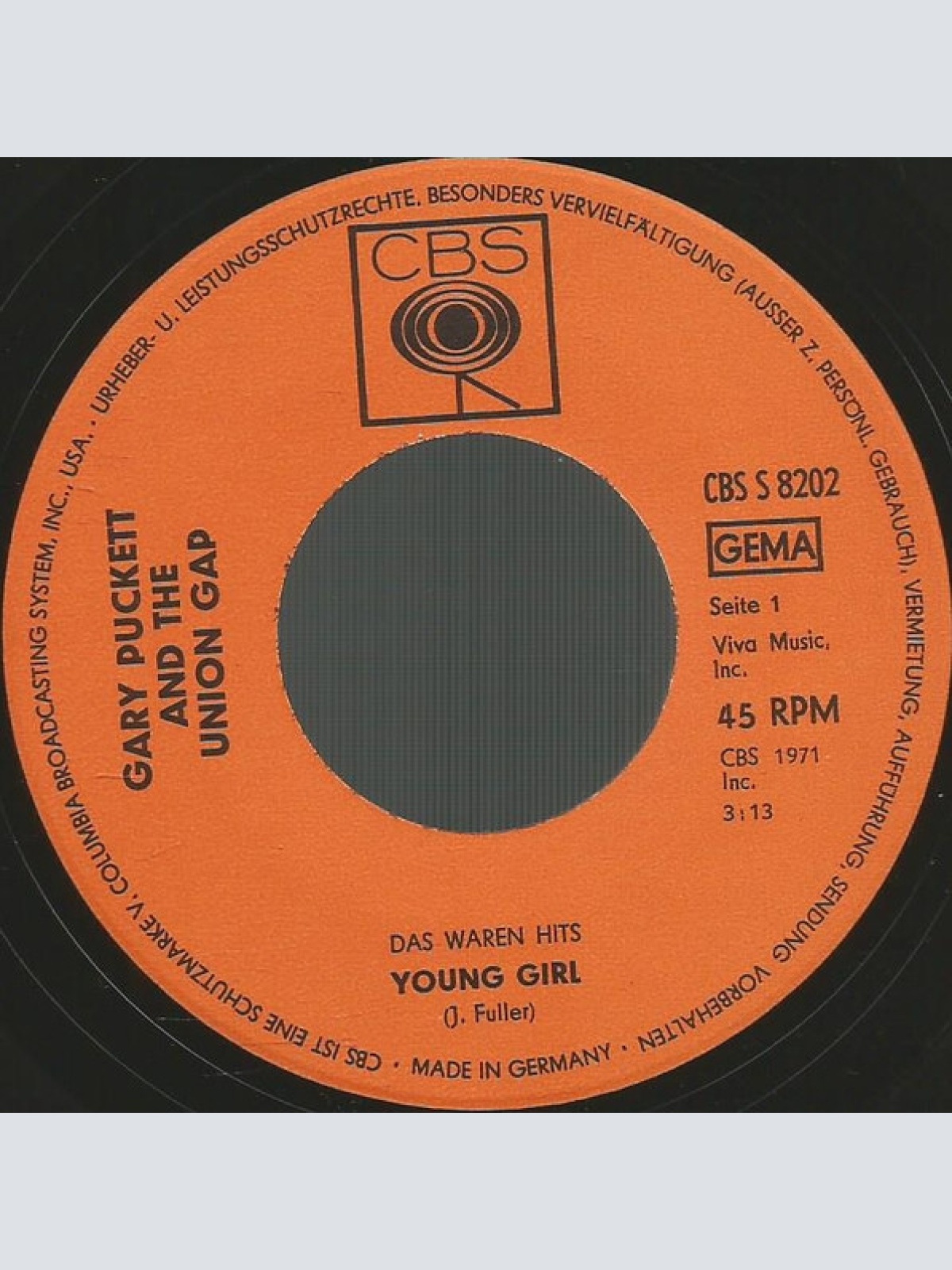 Vinyl / Gary Puckett And The Union Gap* - Young Girl / Woman, Woman