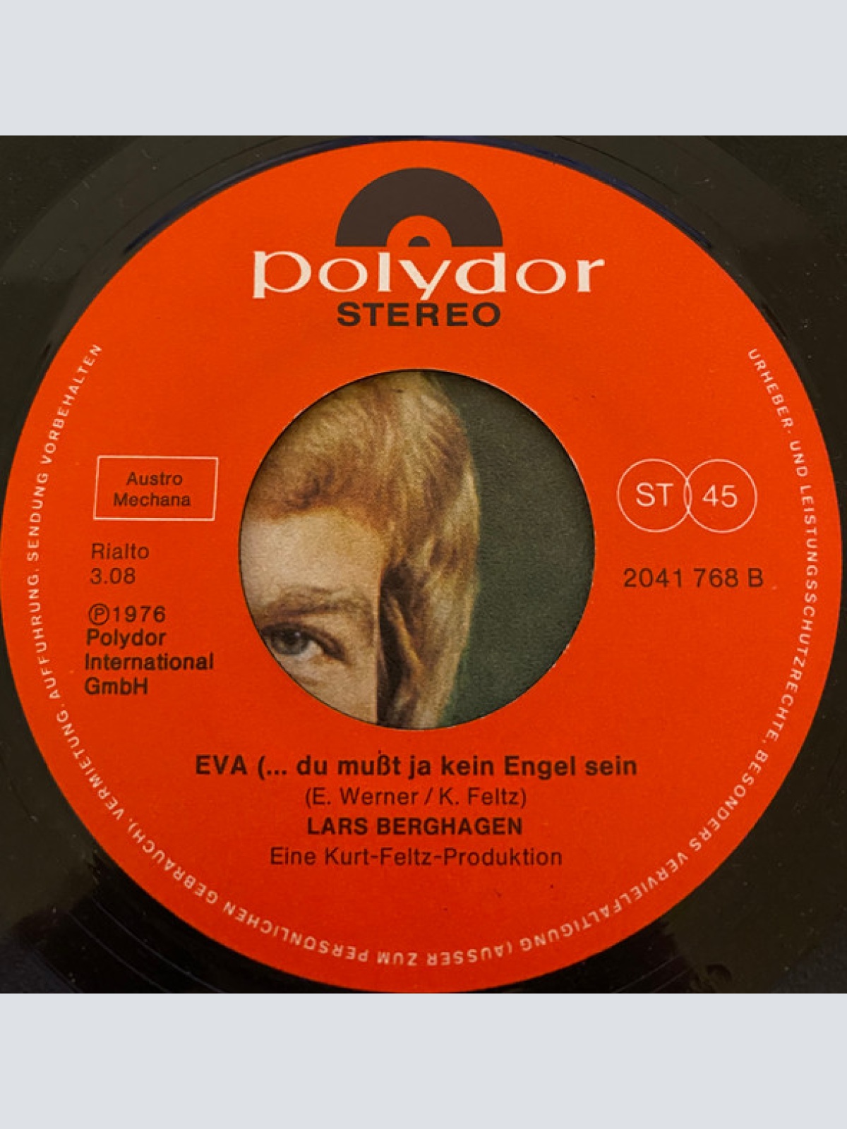 Vinyl / Lars Berghagen - Santa Barbara / Eva (...Du Mußt Ja Kein Engel Sein)