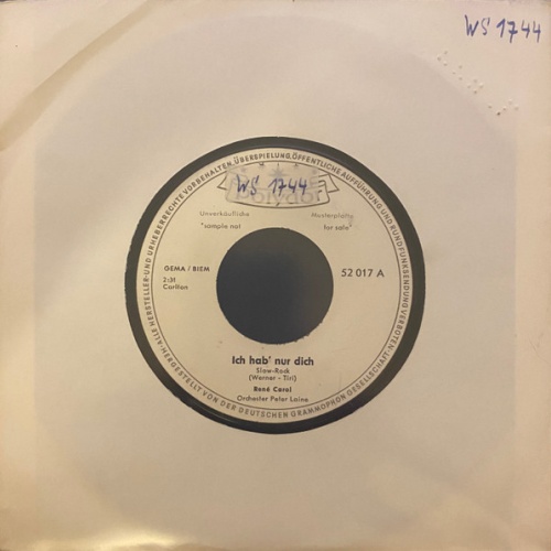 Vinyl / René Carol - Ich Hab' Nur Dich