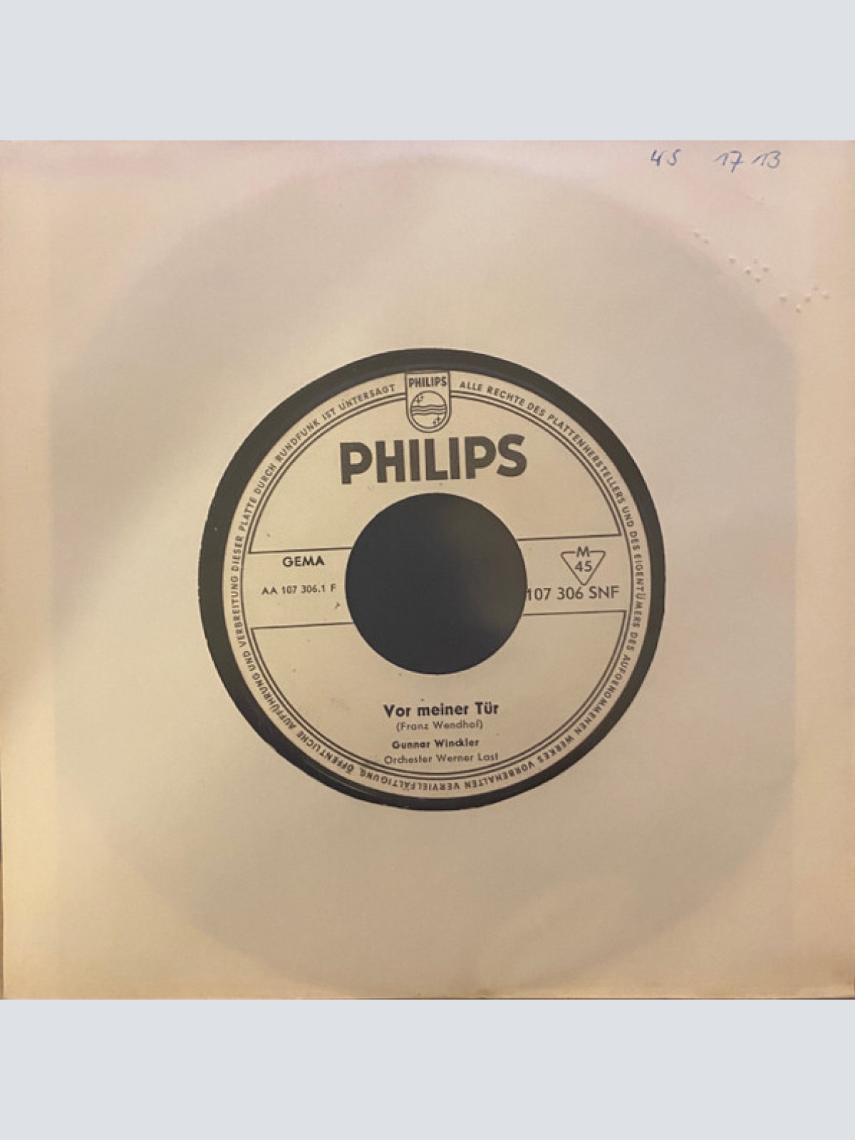 Vinyl / Gunnar Winckler - Vor Meiner Tür