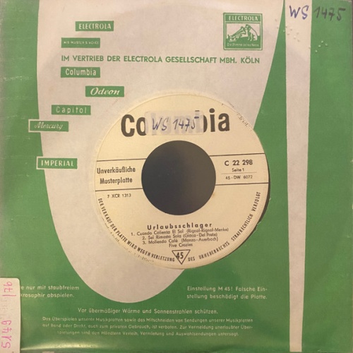 Vinyl / Five Crazies* - Urlaubsschlager