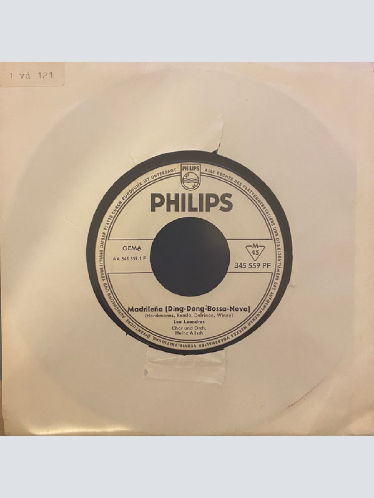 Vinyl / Leo Leandros - Madrileña (Ding-Dong Bossa Nova) / Man Spricht Spanisch (Se Habla Español)