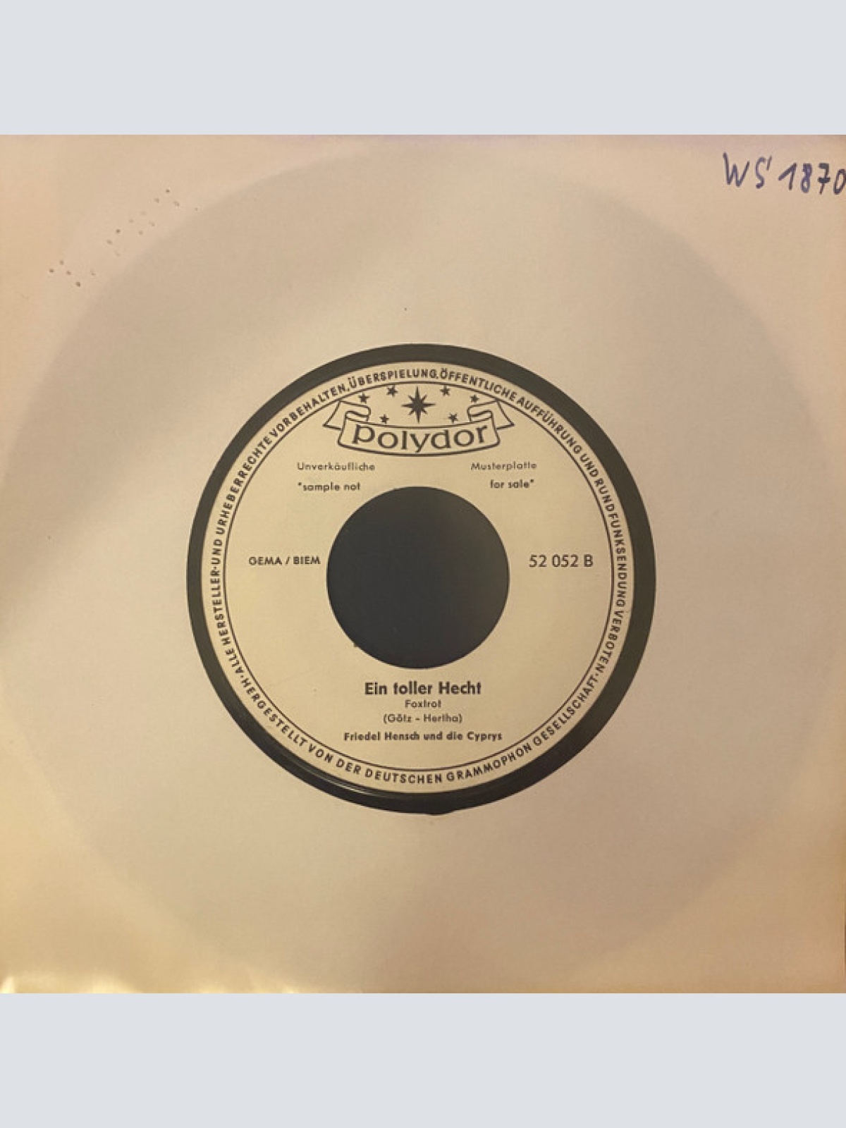 Vinyl / Friedel Hensch Und Die Cyprys - Ja, Beim Bossa-Nova-Ball