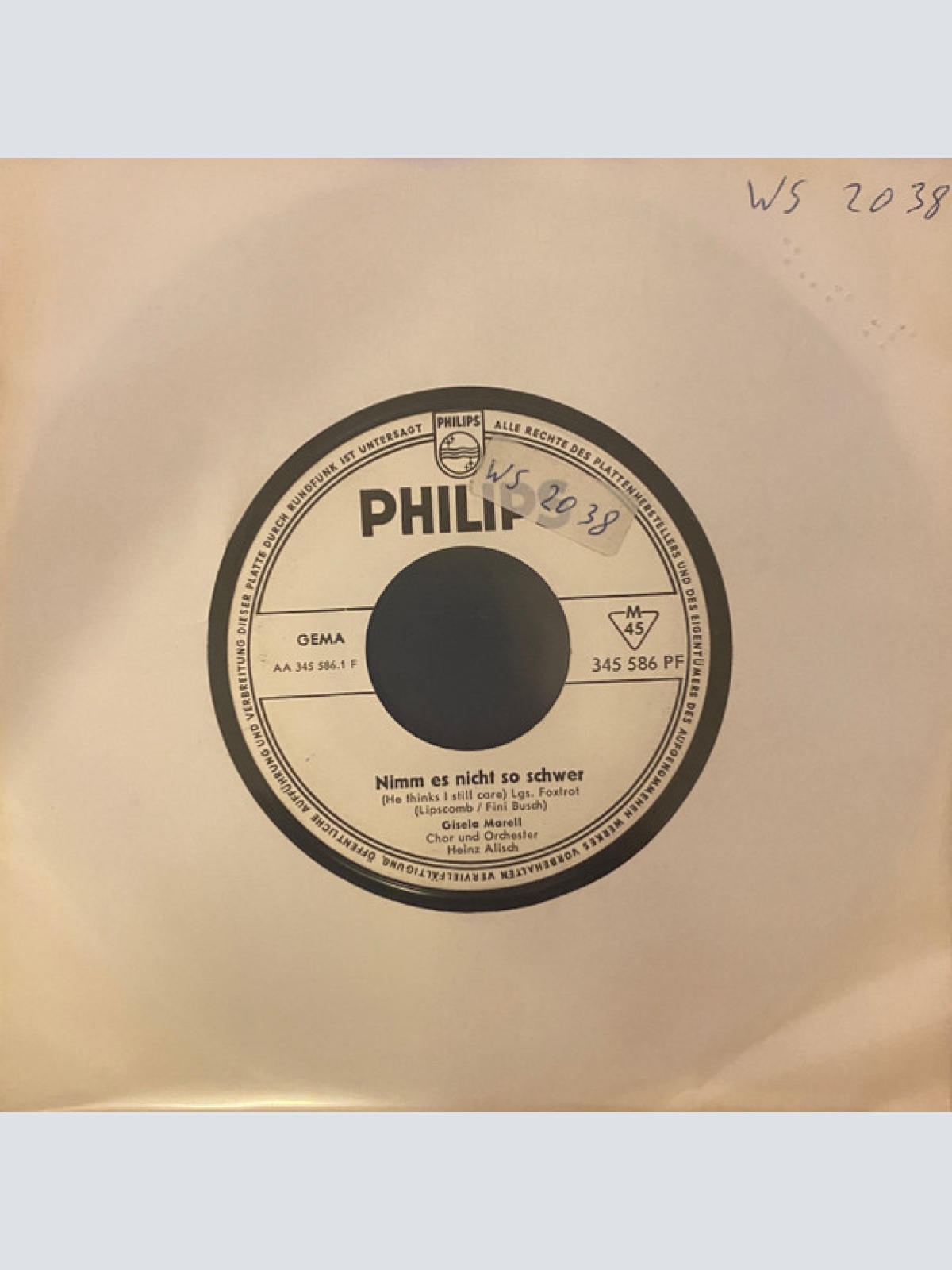 Vinyl / Gisela Marell - Nimm Es Nicht So Schwer / Ringe-Ringe-Don Juan