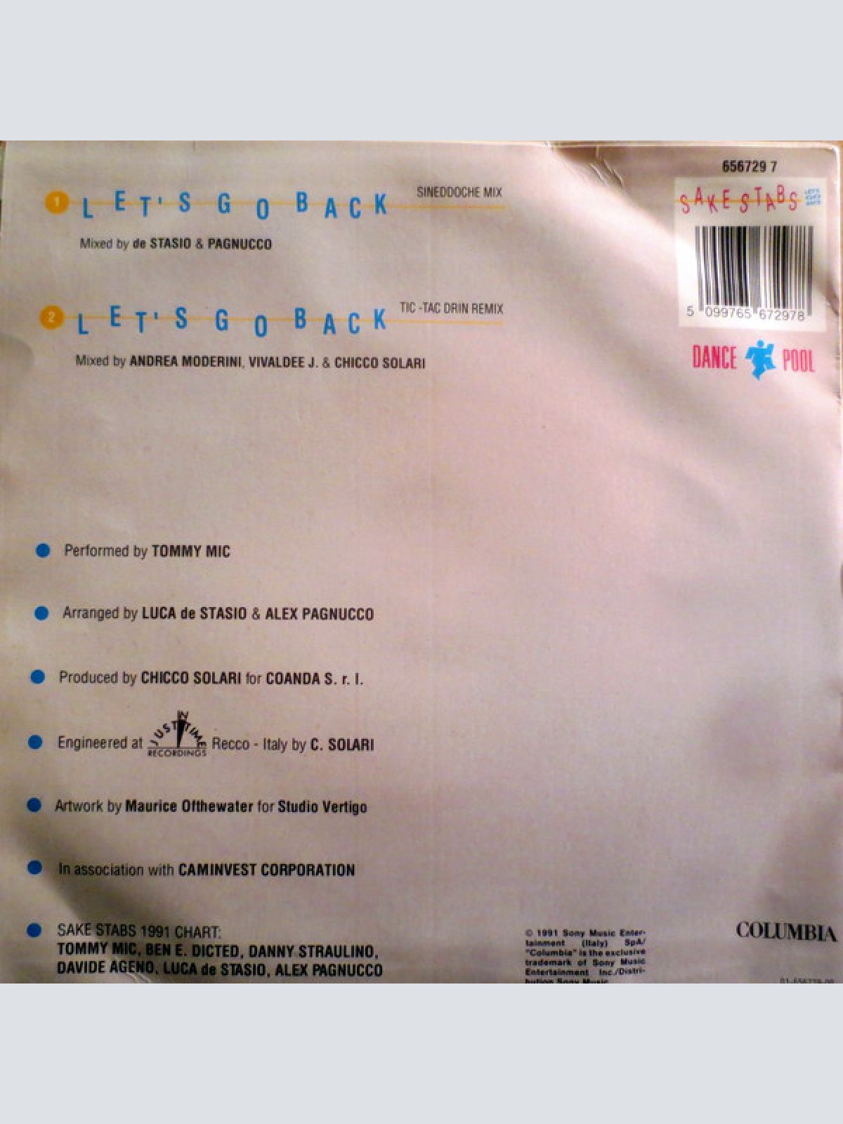 Vinyl / Sake Stabs - Let's Go Back