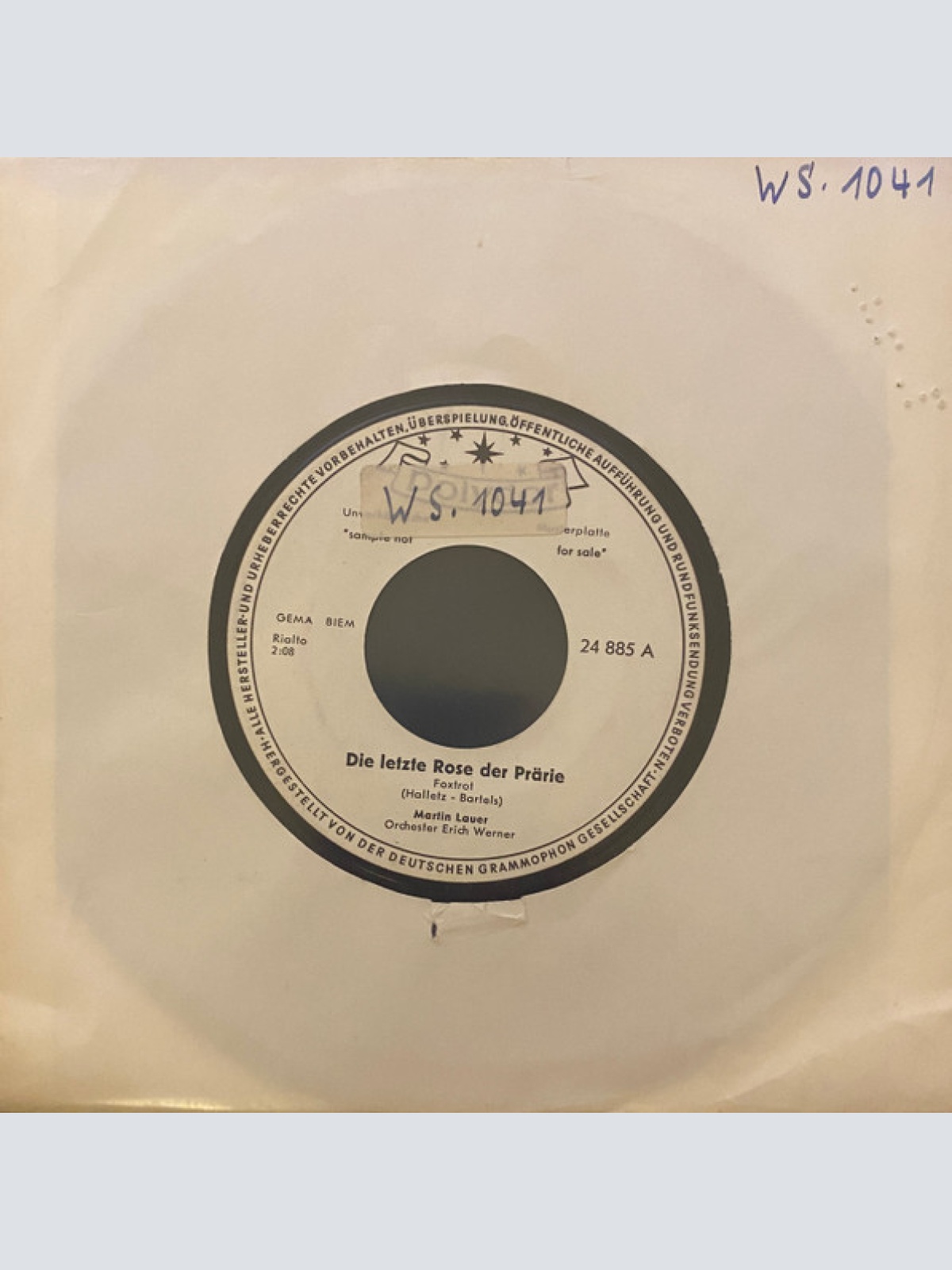 Vinyl / Martin Lauer - Die Letzte Rose Der Prärie