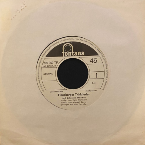 Vinyl / Die Travellers - Flensburger Trinklieder