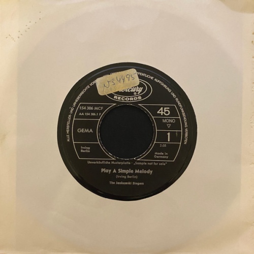 Vinyl / Jankowski Singers* - Play A Simple Melody / Heidi