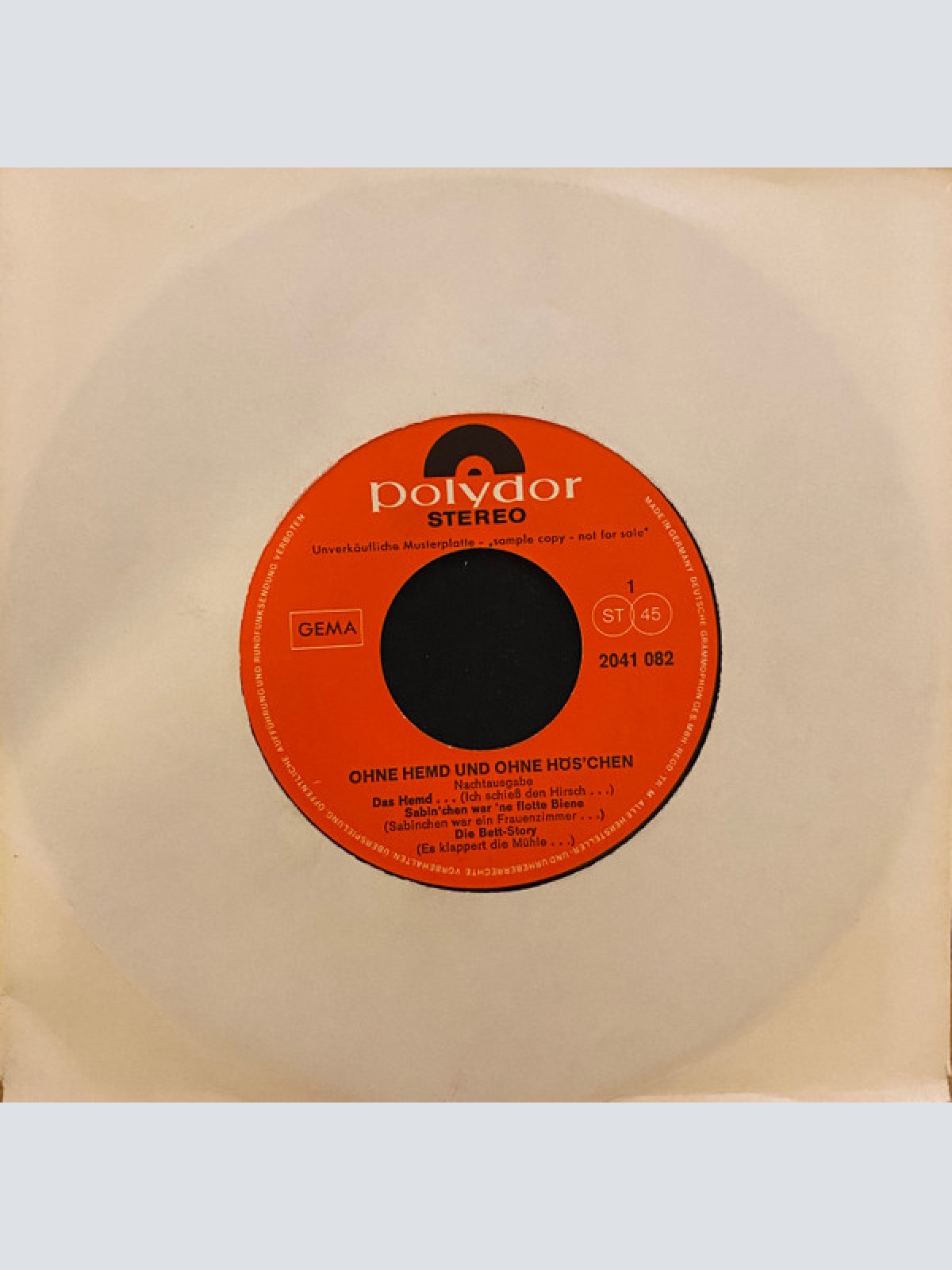 Vinyl / Kamerad Schnürschuh Und Die Zackigen Knobelbecher - ... Ohne Hemd Und Ohne Höschen