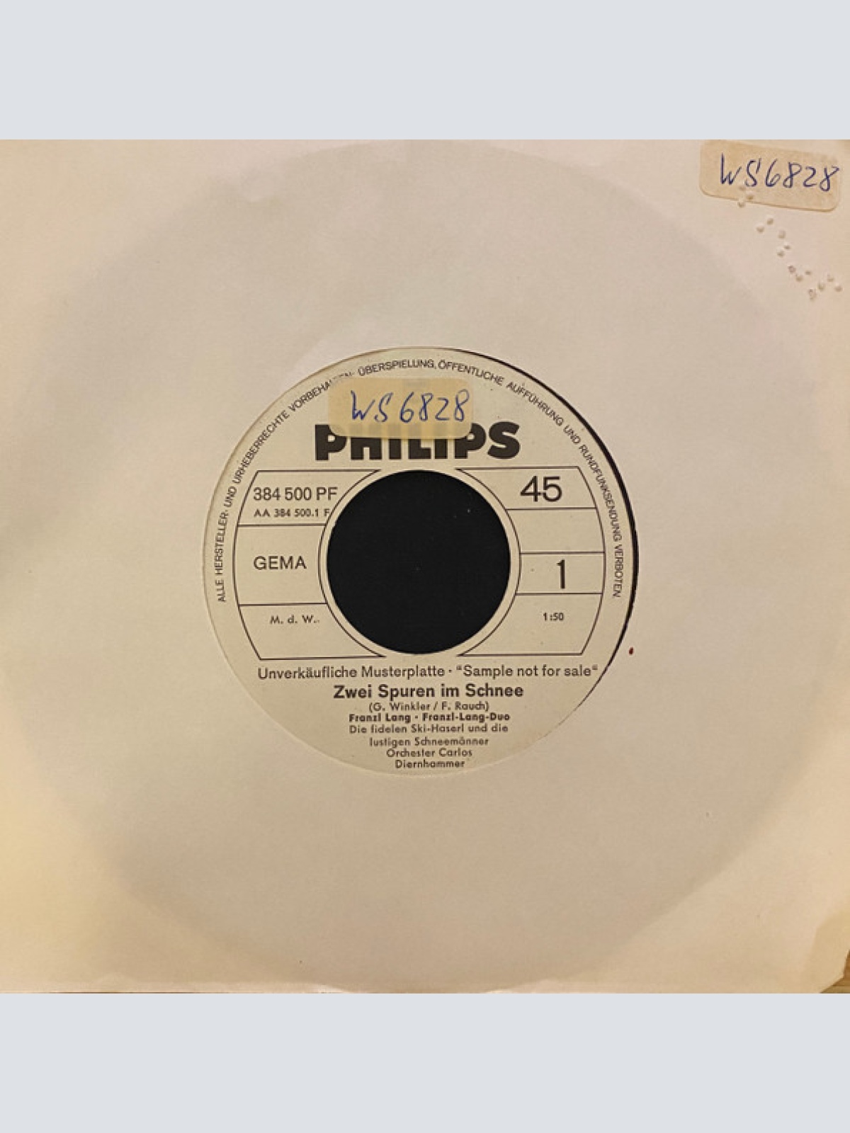 Vinyl / Franzl Lang - Zwei Spuren Im Schnee