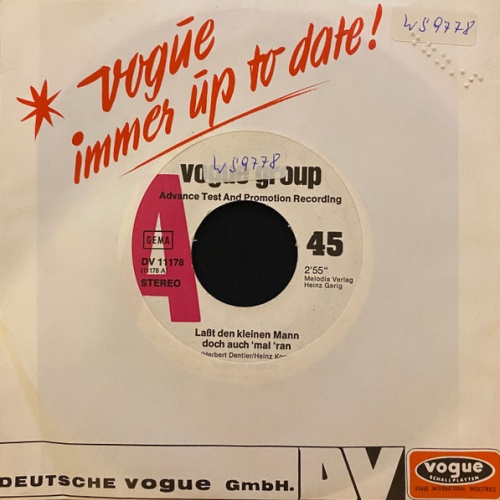 Vinyl / Herbert Dentler - Laßt Den Kleinen Mann Doch Auch 'Mal 'Ran / Einmal Möcht' Ich Meine Alten Freunde Wiedersehn