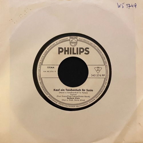 Vinyl / Barbara Klein - Kauf Ein Taschentuch Für Susie