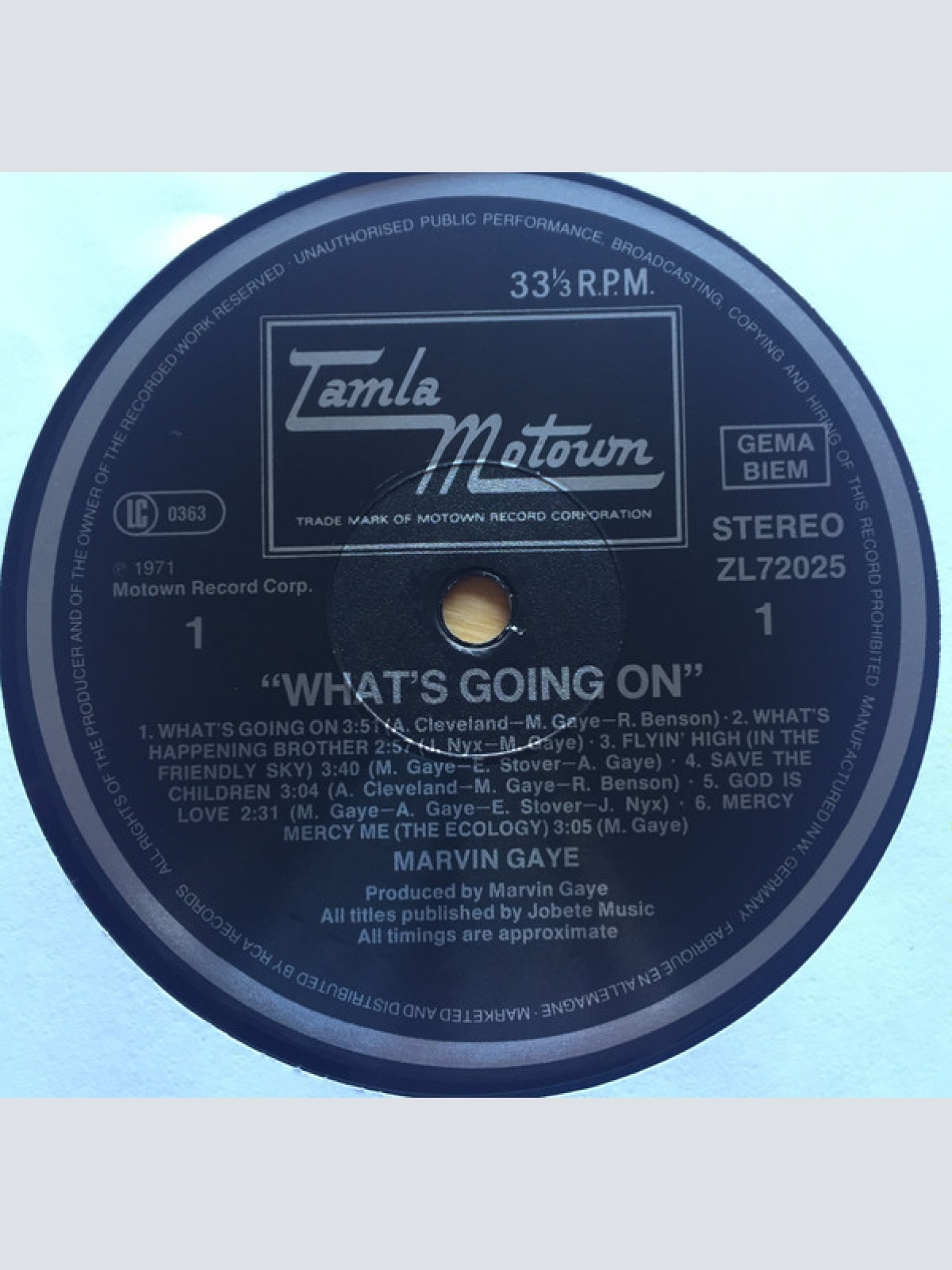Vinyl / Marvin Gaye - What's Going On