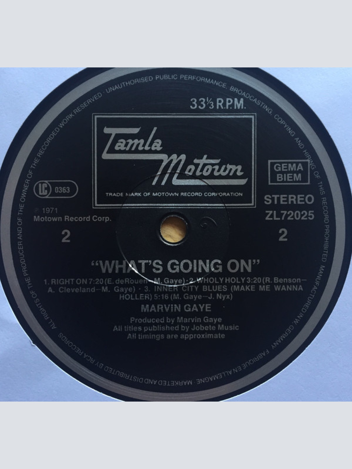 Vinyl / Marvin Gaye - What's Going On