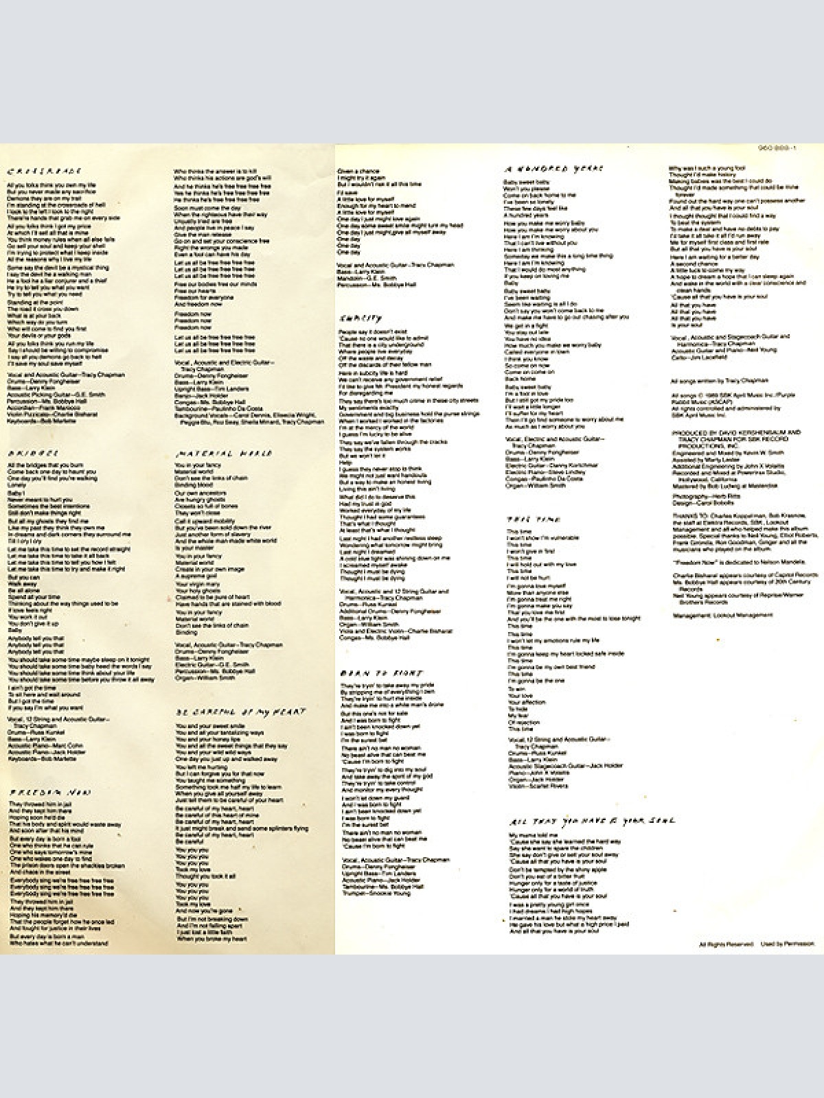 Vinyl / Tracy Chapman - Crossroads
