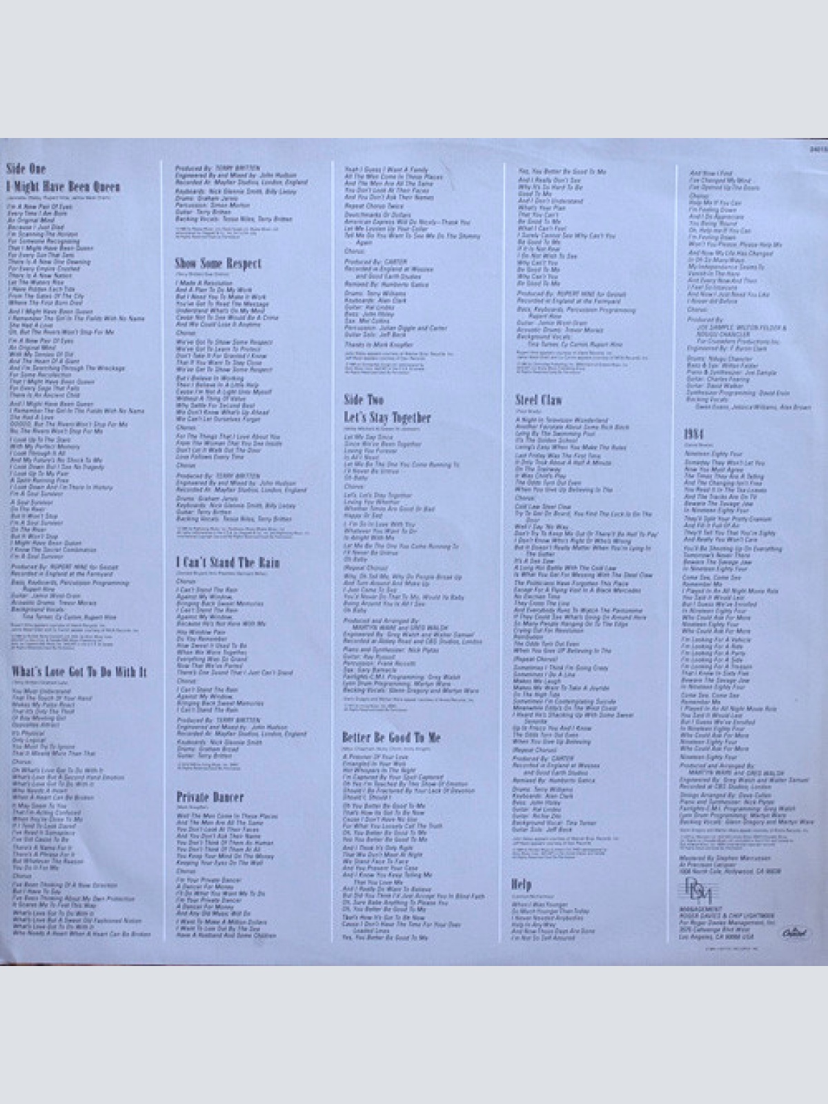 Vinyl / Tina Turner - Private Dancer