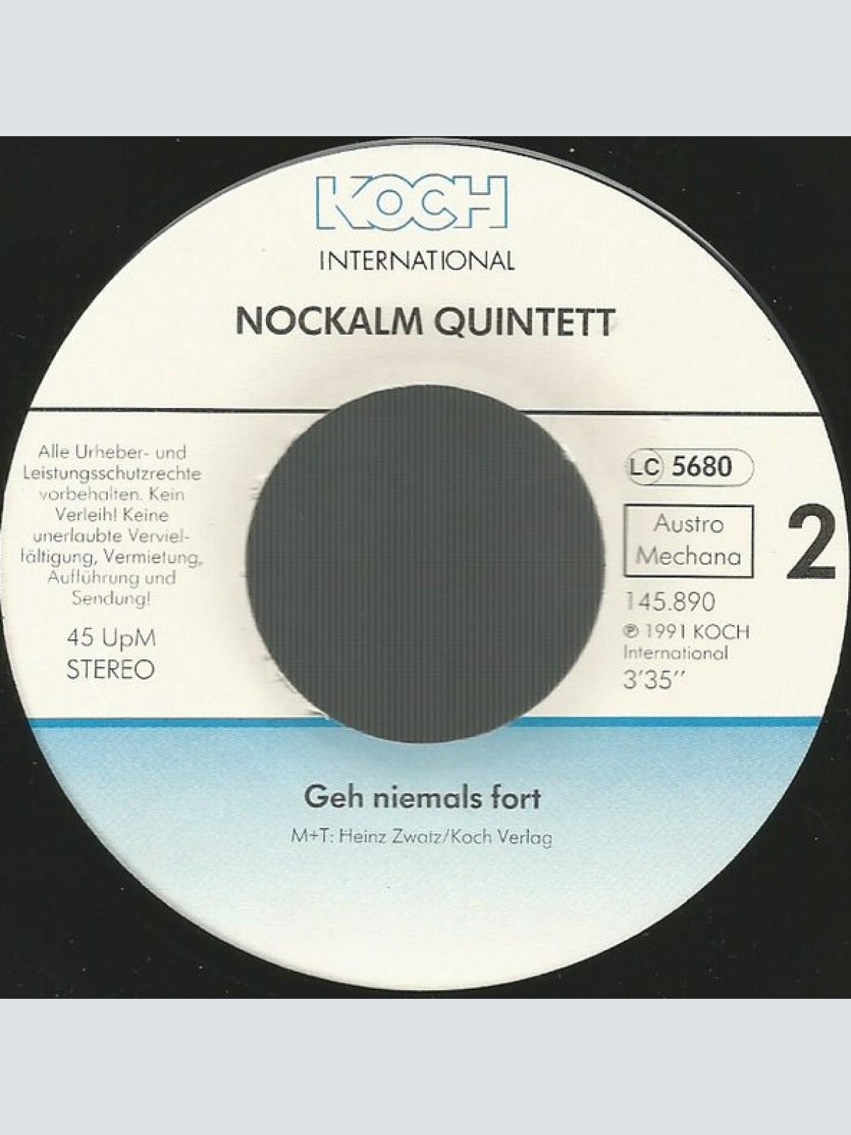 Vinyl / Nockalm Quintett - Schuld Sind Deine Himmelblauen Augen