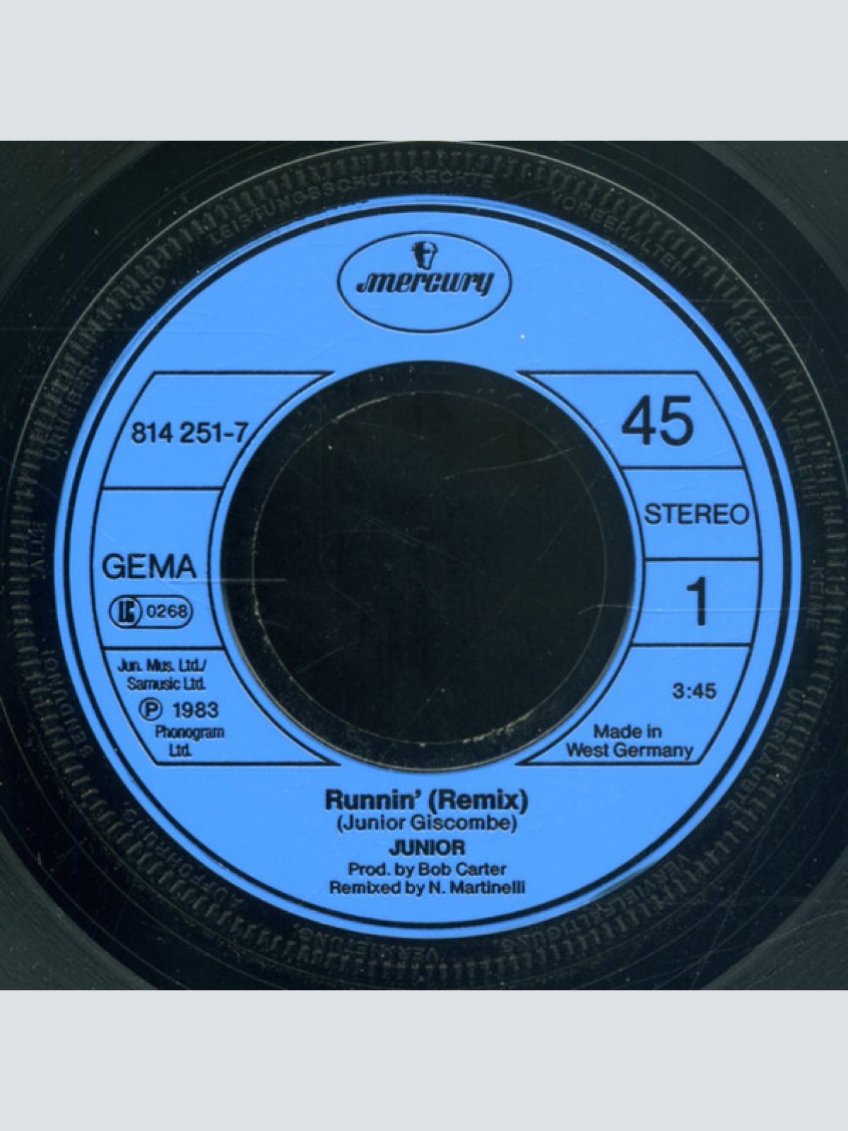 Vinyl / Junior (2) - Runnin' (Remix)